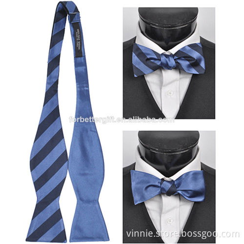 Elegant Men's Contract Pattern Microfibre Self Bow Ties